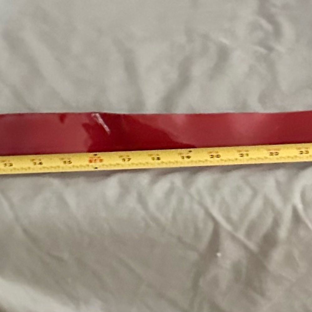 Vintage 1970s GUCCI RED PATENT Leather GG Buckle Wide Belt AS-IS 27-33” waist - Picture 14 of 14